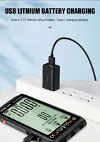 Multimètre numérique intelligent VICTOR Ruoshui 925 ultra-fin, 9999 affichages, grand écran LCD, NCV 600V 600mA, batterie rechargeable