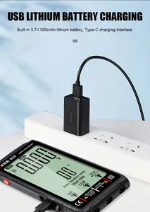 Multímetro Digital Inteligente VICTOR Ruoshui 925 Super Delgado, 9999 Lecturas, Pantalla LCD Grande, NCV 600V 600mA, Batería Recargable - Product Image 5