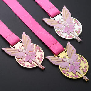 Hochwertige 3D-Metallmedaillen Großhandel Bunte Cartoon-Ehrenmedaillen Tanz-Souvenir-Medaillen Kundenspezifische Ballett-Medaillen mit Band - Product Image 3