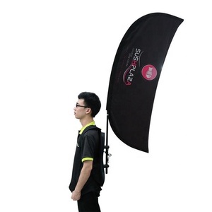 Señales orientales personalizado nuevo estilo calle caminar mochila bandera publicidad humana pancartas voladoras - Product Image 1