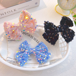 Accesorios para el Cabello para Niñas, Pinza de Pico de Pato con Lazo de Lentejuelas, Diseño Brillante y Dulce, Pinza para el Cabello al por Mayor, Hermosa Pinza para Flequillo - Product Image 2