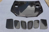 Kit carrosserie en fibre de carbone pour X5 X6 F15 F16, capot amélioré avec attelage de remorquage