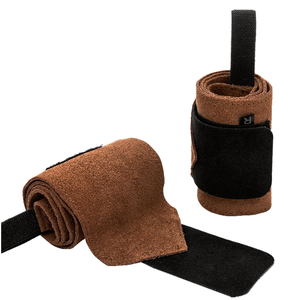 Support de poignet en cuir respirant pour l'haltérophilie, absorbant la transpiration, pour soulevé de terre, entraînement en salle de sport, sécurité, prix abordable, personnalisable OEM - Product Image 1