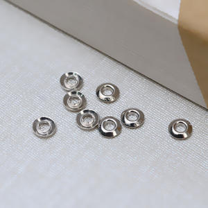 10 paires d'accessoires en argent S925 pour la création de bijoux - Connecteurs de perles - Patchs de connexion - Entretoises à trou traversant - Apprêts pour bijoux - 1541 - Product Image 2