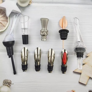 Stainless Steel Wine <b>Pourer</b> With Stopper Portable Bottle Spout For Home Use - Product Image 1