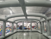 Maßgefertigtes, Luftdichtes Aufblasbares Pool-Kuppelzelt aus PVC, Transparente Aufblasbare Poolabdeckung, Großes Klares Aufblasbares Eventzelt