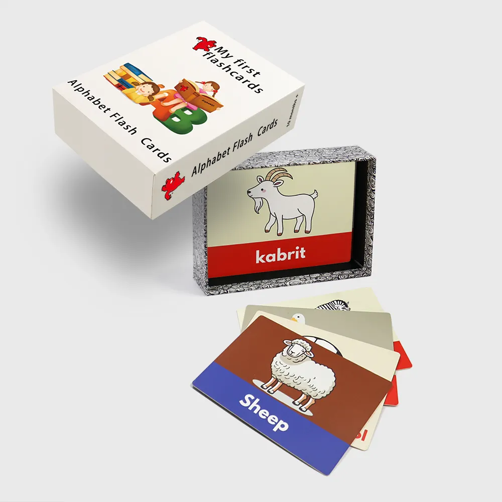 OEM tavolo di apprendimento per bambini giochi per bambini carte da gioco con logo personalizzato