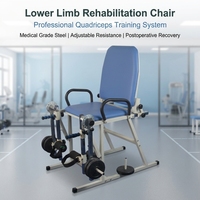 Chaise d'entraînement des quadriceps, traction de l'articulation du genou, chaise d'entraînement actif-passif pour l'entraînement et la thérapie des jambes et des membres inférieurs