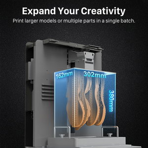 Imprimante 3D <span class=keywords><strong>Magforms</strong></span> à nivellement automatique, double extrudeur, impression industrielle, couleur unique, moule pour chaussures dentaires, LCD DLP 405Nm, résine - Product Image 6