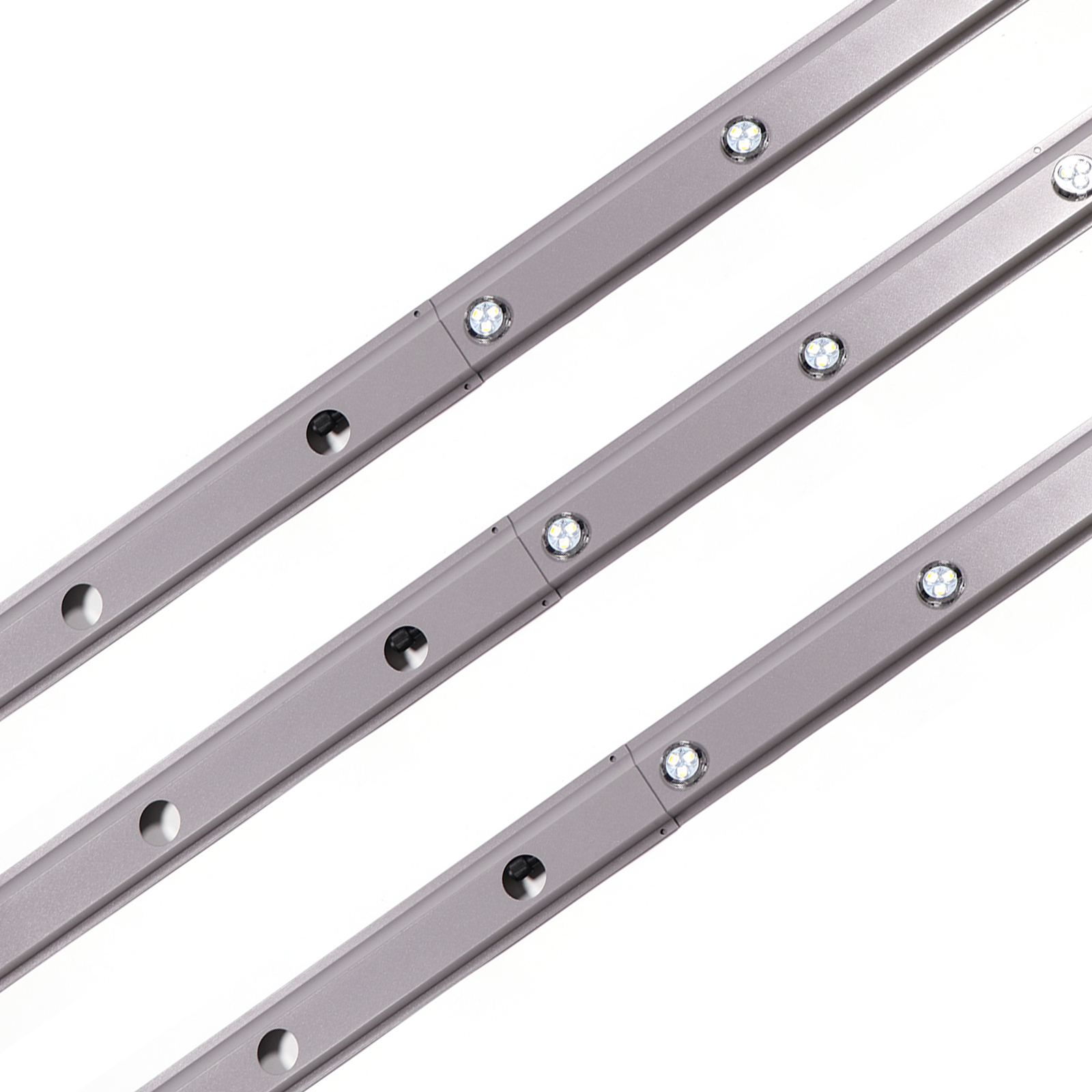 Outdoor Permanent LED Pixel Light RGBW Single/Double Aluminum Track IP68 Intelligent Control 5-Year Warranty Easy Lighting