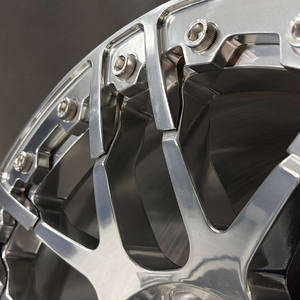 5x114.3 5x127 5x150 6x139.7 Deep Lip 16-24 Inci Velg Beadlock Off-Road Aluminium Alloy Forged untuk Pickup SUV - Product Image 6