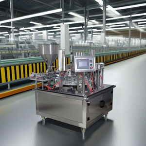 Máquina automática <span class=keywords><strong>de</strong></span> llenado y sellado <span class=keywords><strong>de</strong></span> líquidos <span class=keywords><strong>de</strong></span> yogur y miel tipo mesa giratoria para vasos <span class=keywords><strong>de</strong></span> plástico - Product Image 2