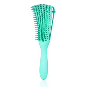 Venta Directa de Fábrica: Cepillo Desenredante Antiestático de Plástico con Logotipo Personalizado, Peine Hueco Tipo Pulpo para Cabello Mojado y Seco con Ventilación - Product Image 1