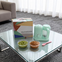 Pembuat Makanan Bayi Steam and Blend dengan Lubang Besar, Mini Food Processor Multifungsi, Mesin Penggiling Makanan Bayi untuk Rumah Tangga