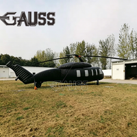 Vente chaude usine : Hélicoptère gonflable durable à l'échelle 1:1 / Avion gonflable publicitaire / Réplique gonflable de chasseur grand format OEM