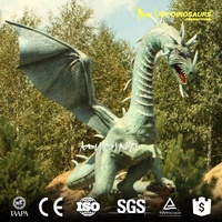 Exposition My Dino XJ003 Statue réaliste de dragon de jardin grandeur nature