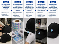 Étiquette de sécurité anti-contrefaçon VOID avec hologramme pour casquettes et vêtements, badge anti-contrefaçon