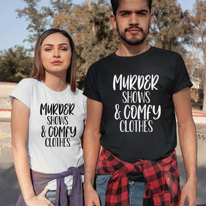 T-shirt à manches courtes imprimé transfrontalier pour hommes femmes confortable haut en jersey 100% coton conception de meurtre ample décontracté pour l'été - Product Image 1