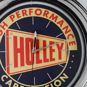 メーカー提供ネオンライト時計クリエイティブでミニマルな家庭用壁掛け時計 - Product Image 1