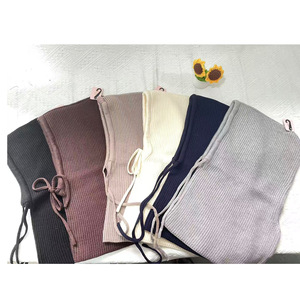 Wool Blend Hooded Hat Off White Unisex Warm Neck Protection Foldable Autumn <b>Winter</b> <b>Cap</b> - Product Image 4