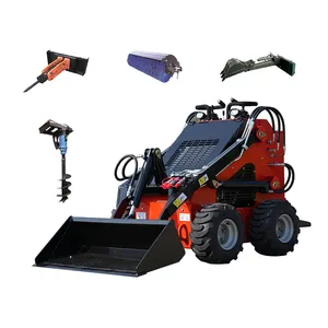 Mini Crawler Sliding Loaders Chinese Skid Steer Loader Telescopic Arm Mini With Fork Auger Drill Used Track Loader Skid Steer