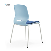 Nouveau design de chaises de bureau modernes, confortables et rembourrées, sans accoudoirs, pour la formation des visiteurs