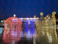 Boule géante lumineuse LED de Noël pour centres commerciaux et aménagements paysagers, Halloween, multicolore, indice de protection IP65