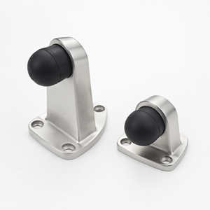 Butée de porte triangulaire en acier inoxydable 304, base haute et basse, équipement industriel durable - Product Image 1