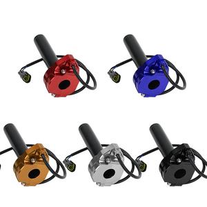 LING QI Poignée d'accélérateur en aluminium Twist <span class=keywords><strong>Action</strong></span> rapide Accélérateur à gaz avec câble pour vélo électrique Dirt Pit Bike électrique - Product Image 5