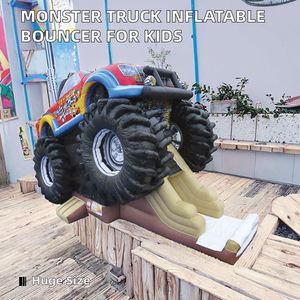 Meilleures ventes : Toboggan gonflable Monster Truck avec château gonflable et zone de saut pour enfants - Product Image 5