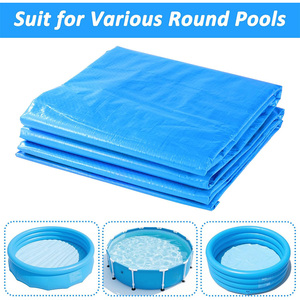Couverture de piscine hors sol <span class=keywords><strong>gonflable</strong></span> ronde de 10 pieds avec cordon de serrage, fabriquée en Chine pour usage industriel et extérieur - Product Image 3