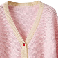 Pull avec logo OEM & ODM personnalisé pour femmes conception de tricots pour dames tricoté pour filles hiver haut en tricot cardigan pour femmes pour pull