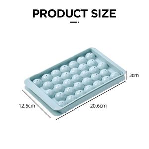 Yys523 Hot Selling Round Plastic Ball <b>Maker</b> Mold 33 Cavity <b>Mini</b> Circle <b>Ice</b> Cube Tray - Product Image 2