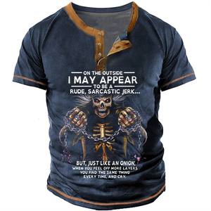 วินเทจสไตล์ถนนผู้ชายเสื้อเฮนรี่ทาวเวอร์รักดอกไม้เสื้อยืดแฟชั่นผู้ชายเสื้อโปโลขายส่งโลโก้ที่กําหนดเองเสื้อยืด - Product Image 3