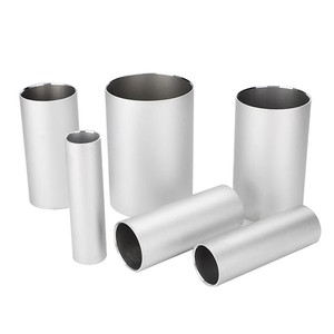 Tubo Redondo Neumático de Aluminio Oxidado Original y Nuevo, de 32-250 mm, Color Plateado - Product Image 1