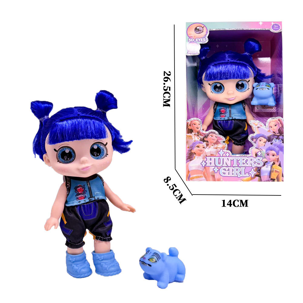 Cheveux bleus 10 pouces + Tigre (type musique)