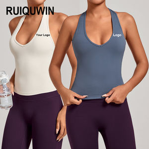 RUIQUIWN OEM Nouveau Débardeur de Yoga Sportif à Col Licou Respirant pour Femme, Idéal pour l'Entraînement et la Course en Extérieur - Product Image 1