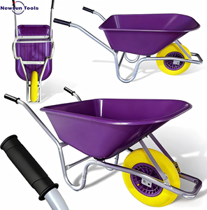 <span class=keywords><strong>Brouette</strong></span> NEWSUN WB6414 avec roue en mousse PU anti-crevaison <span class=keywords><strong>110L</strong></span> 150kg et plateau en plastique, protection maximale contre les UV et la rouille - Product Image 5