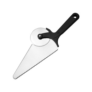 2-In-1 Toothed Triangular Pizza Cutter Stainless Steel Non-Slip Handle Multi-Functional Cake And Pizza Knife Kitchen Tool - Product Image 1