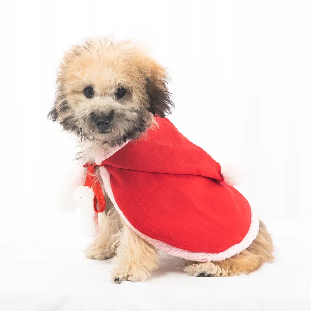 Christmas Dog Clothes Pet Clothing Puppy Cloak Teddy Dog Outfit