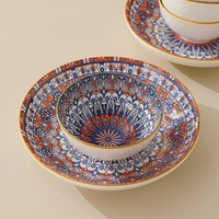 Services de table en porcelaine de style bohème, bols et assiettes en plusieurs combinaisons, pour cadeaux d'affaires, écologiques, en stock
