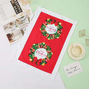 Paño de cocina navideño de poliéster absorbente, no grasoso, paño de limpieza de cocina con diseños variados para uso doméstico - Product Image 4