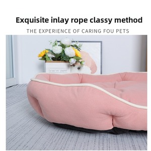 Bestseller Erwachsenengröße Klassisches Modisches Hunde- und Katzenbett Rechteckiger Höhlenstil Bedruckt Nachhaltig Umweltfreundlich Tragbar Für Alle Jahreszeiten Karton - Product Image 5