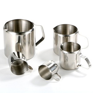 Pichet à lait pour barista en acier inoxydable 304, plusieurs tailles 0,7/1 mm, pour latte art, mousseur à lait, chauffe-tasse, pot à bouillir, pichet à lait pour café - Product Image 5