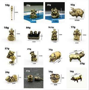 Ornamenti in ottone per maiale in bronzo retrò Ex fabbrica - Product Image 6