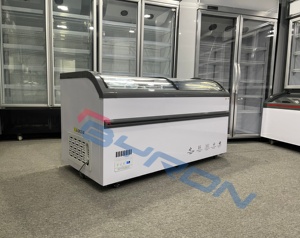 <span class=keywords><strong>ตู้</strong></span>แช่แข็งแสดงสินค้าแบบกระจกโค้งพร้อมช่องเก็บของปรับได้ ความจุขนาดใหญ่สำหรับอาหารแช่แข็งสำหรับร้านค้าปลีก - Product Image 6