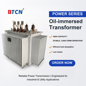 Transformateur immergé dans l'huile triphasé 10 kV vers 400 V S20-M-1000 Dyn11 à refroidissement naturel en cuivre pur pour complexe commercial S20-M-1000/10- - Product Image 1