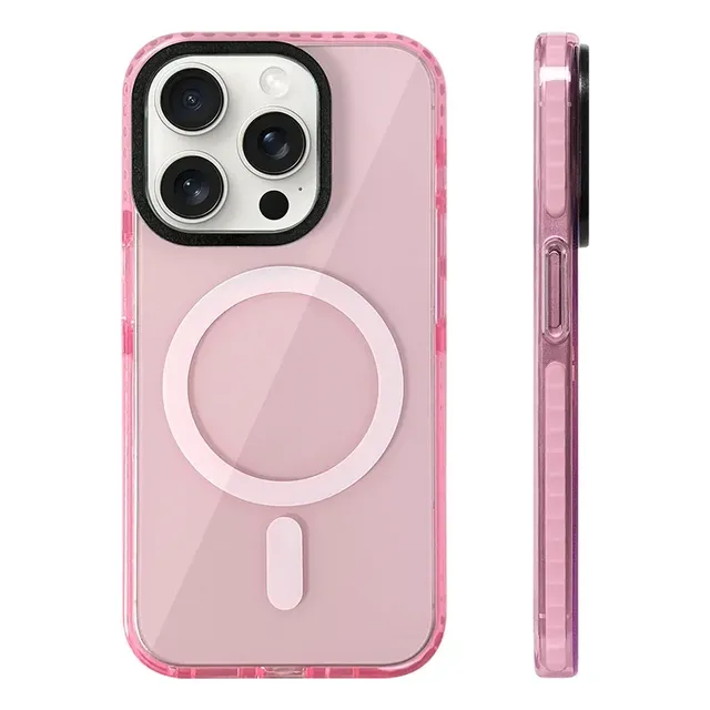 NEW Transparent Neon Color Phone Case for IPhone 17 15 16 Pro Max 13 14 12 11 Wireless Charging Soft Silicone Bumper Cover