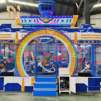 Attraction Nova Rides : Train de course sur piste circulaire avec balles pulvérisantes, modèle Galaxy Storm BC-XJ, pour enfants