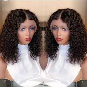 Pelucas <span class=keywords><strong>de</strong></span> Cabello Humano Peruano Baratas, Pelucas Cortas Tipo Bob con Frente <span class=keywords><strong>de</strong></span> Encaje para Mujeres Negras, Pelucas con Frente <span class=keywords><strong>de</strong></span> Encaje HD Completas sin Pegamento - Product Image 1